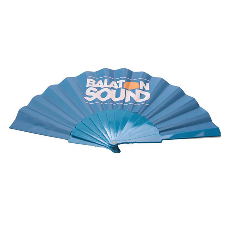 23cm Custom Printed Plastic Folding Hand Fan