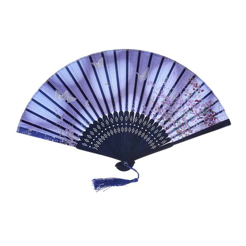 Customized Bamboo Hand Fan With Full Color Printing Logo