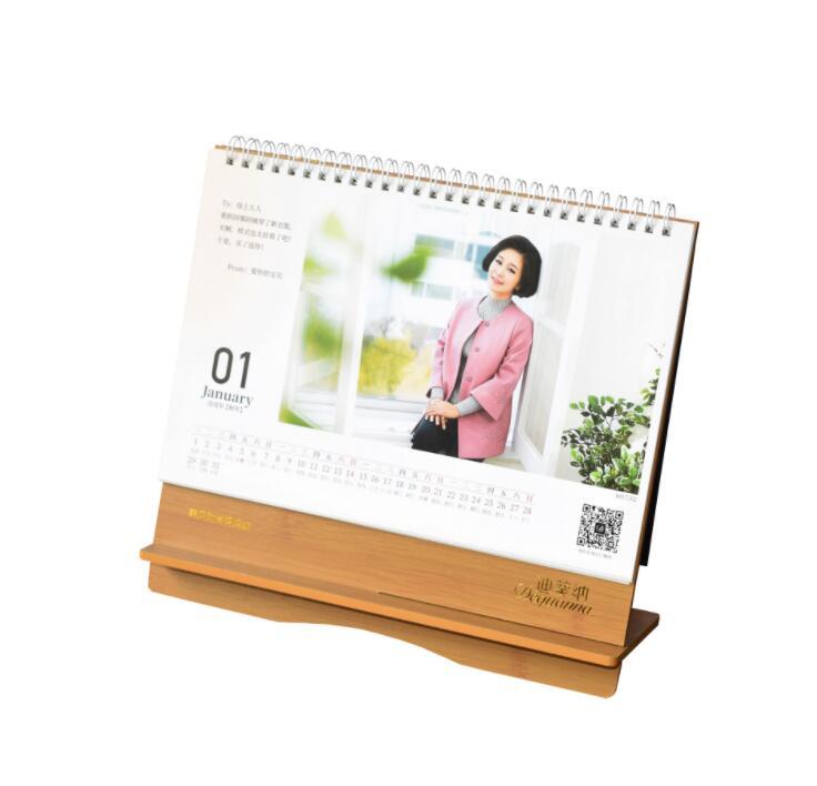 Custom Printing Colorful Desk Wooden Calendar for Promotion