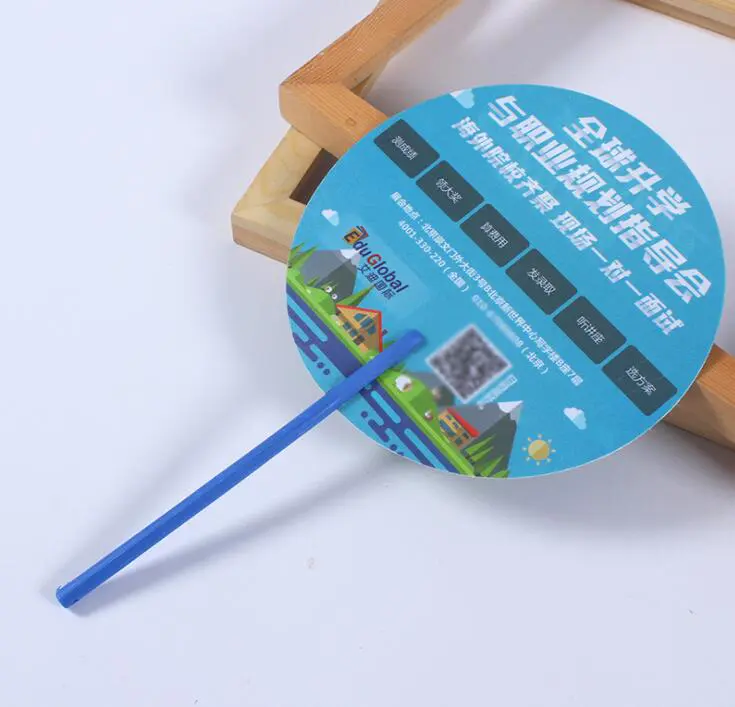 PP Advertising Hand Fan for Promotion