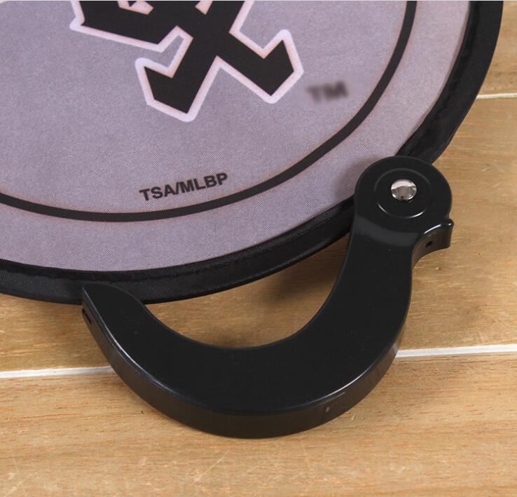 Custom Foldable Frisbee Fan With Handle Promo Frisbees