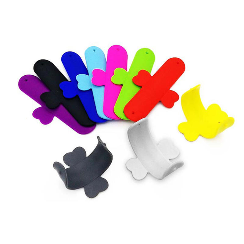 U Shape Silicone Mobile Phone Holder Stand for Promotion