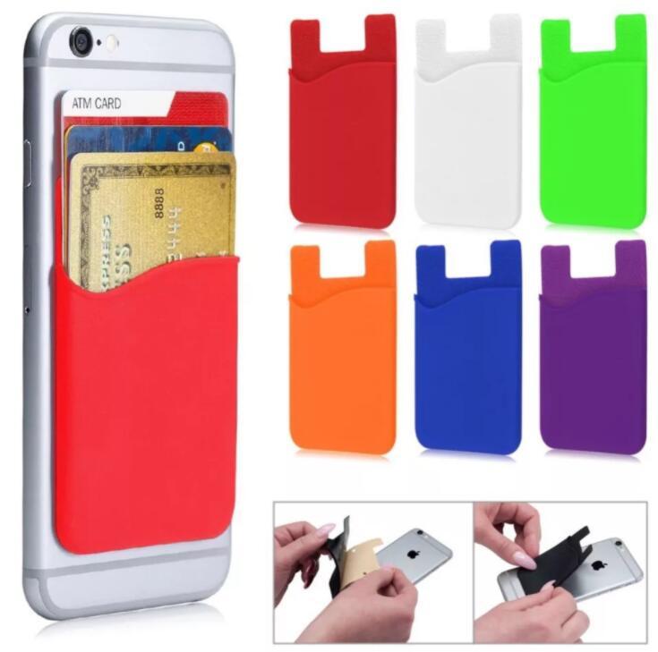 Custom Promotional Silicone Credit Card Mobile Phone Holder with Logo