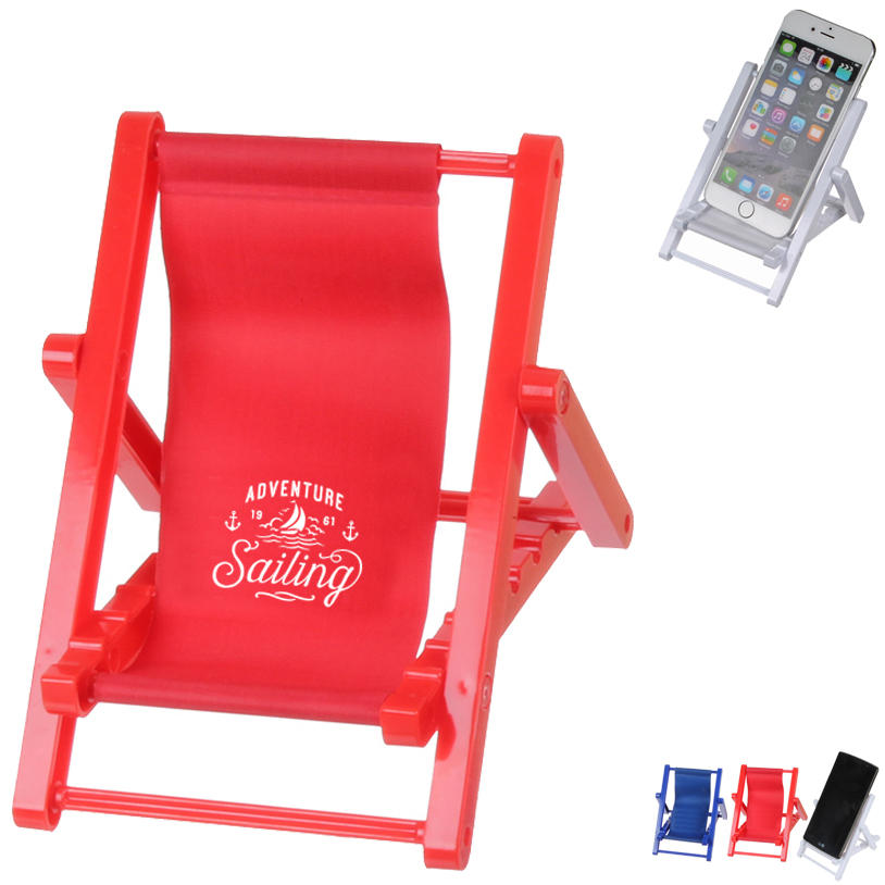 Custom beach chair cell mobile phone holder Stand with Logo Printed