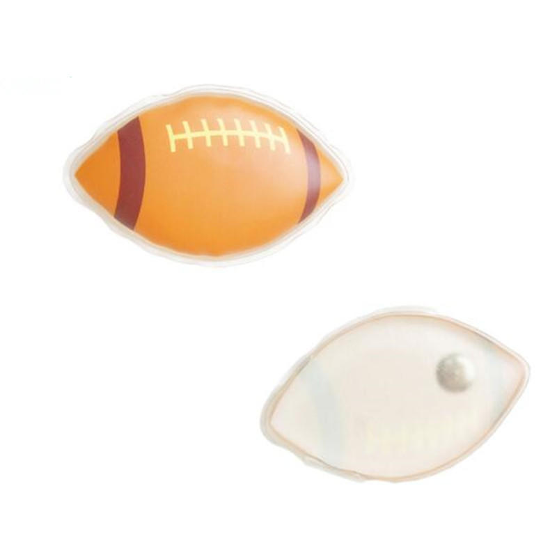 Football Shape reusable gel hand warmers for Promotional Gifts