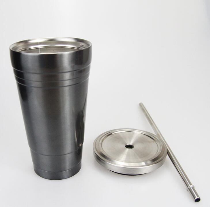 Custom Promotional 500ML Reusable Tumblers with Straws