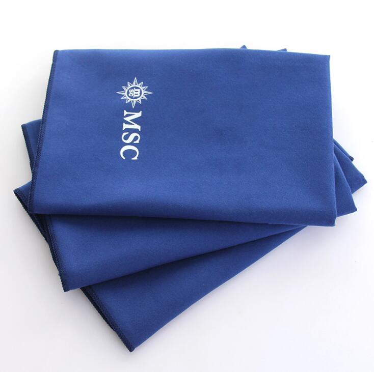 Supply Quick Dry Microfibre Gym Sports Travel Towel With Logo Printed