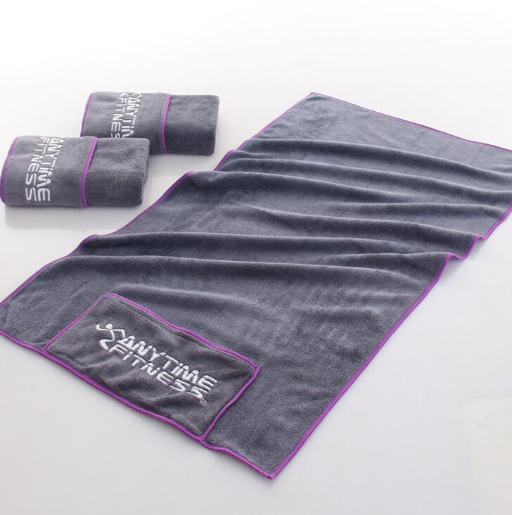 Custom Cotton Sport Towel With zippered bag