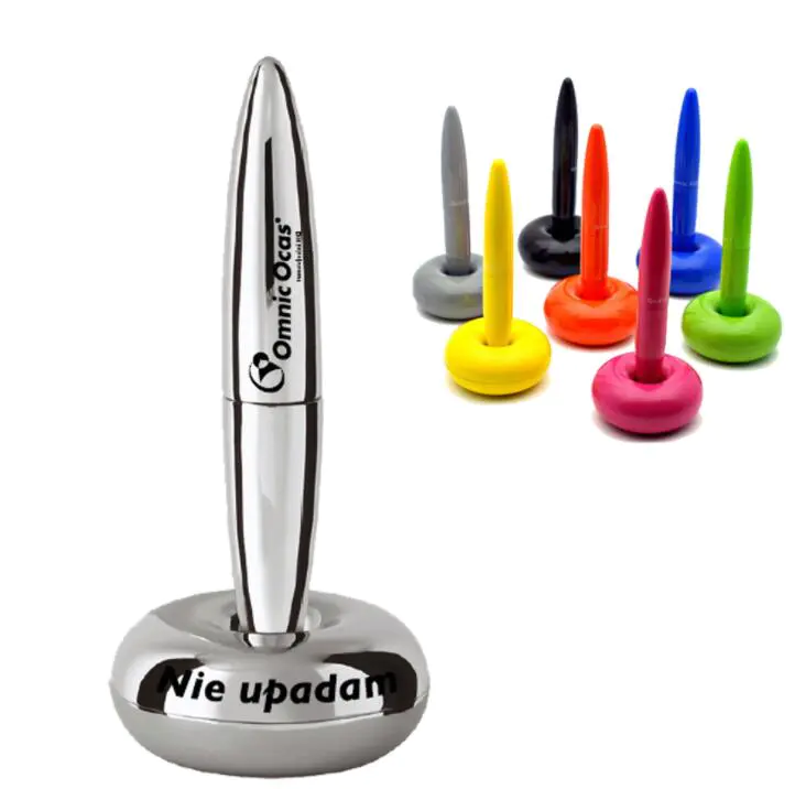 Custom Logo Magnetic Counter Pen, Metal Table Pen for Business