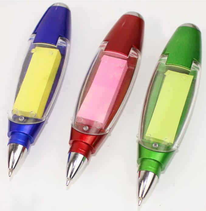 Multi-Functional LED Lanyard Pen with Sticky Note