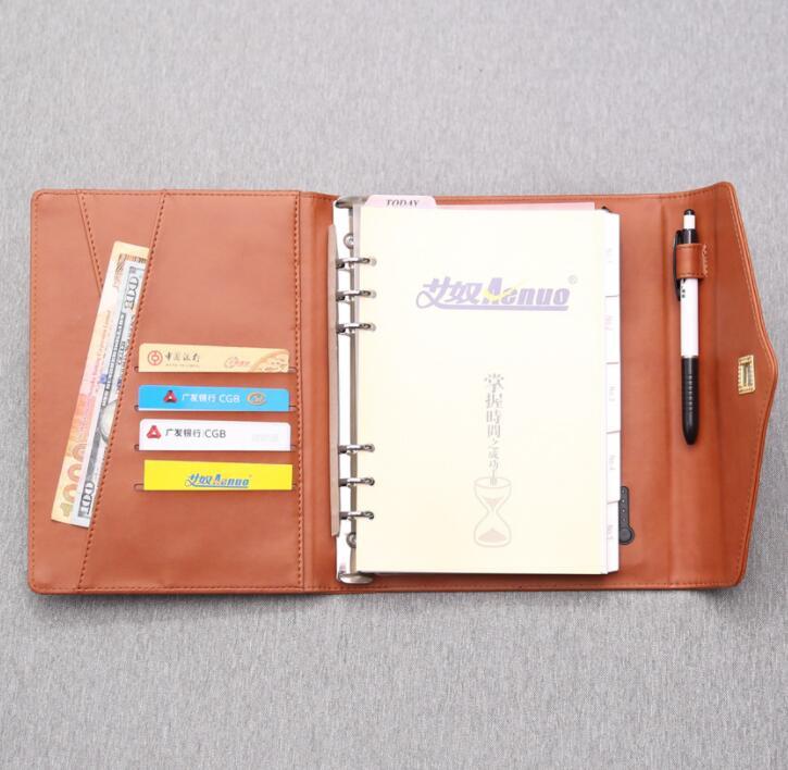 Wholesale multifunction  A5 Ring Binder Notebook with Power Bank