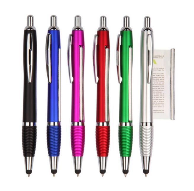 Custom Printing Advertising Touch Stylus Ball Pen Banner Pen for Office Supplies