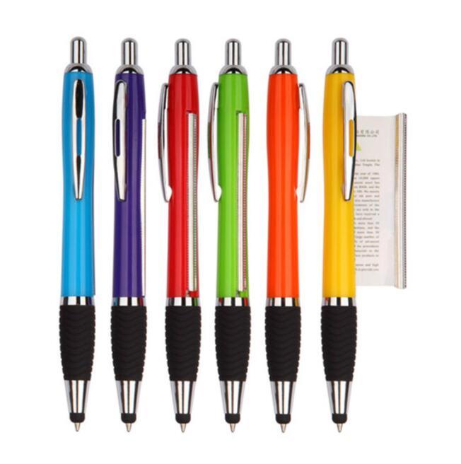 Custom Printing Advertising Touch Stylus Ball Pen Banner Pen for Office Supplies