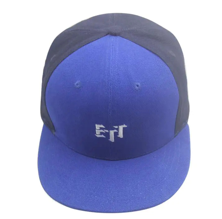 Wholesale Custom 3D Embroidery Flat Brim Snapback Hat Trucker Cap Baseball Cap