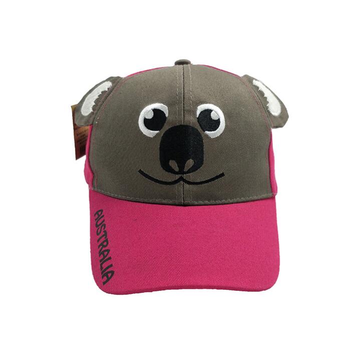 Custom 3D Animal Koala Fashion Kids Baseball Hat Cap Children Leisure Cap