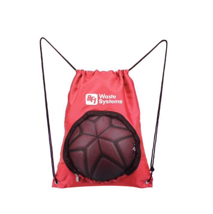 Custom Basketball Drawstring Bag Sport Ball Backpack with Mesh for Gym