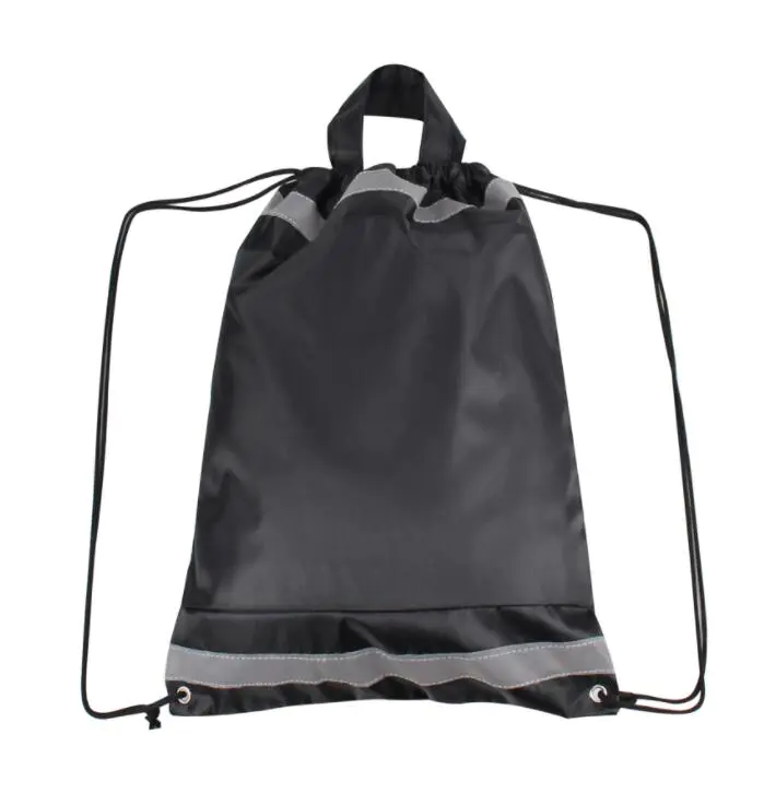 Reflective Drawstring Backpack Bag, School Bag, Reflective Safety String Bag for Promotion
