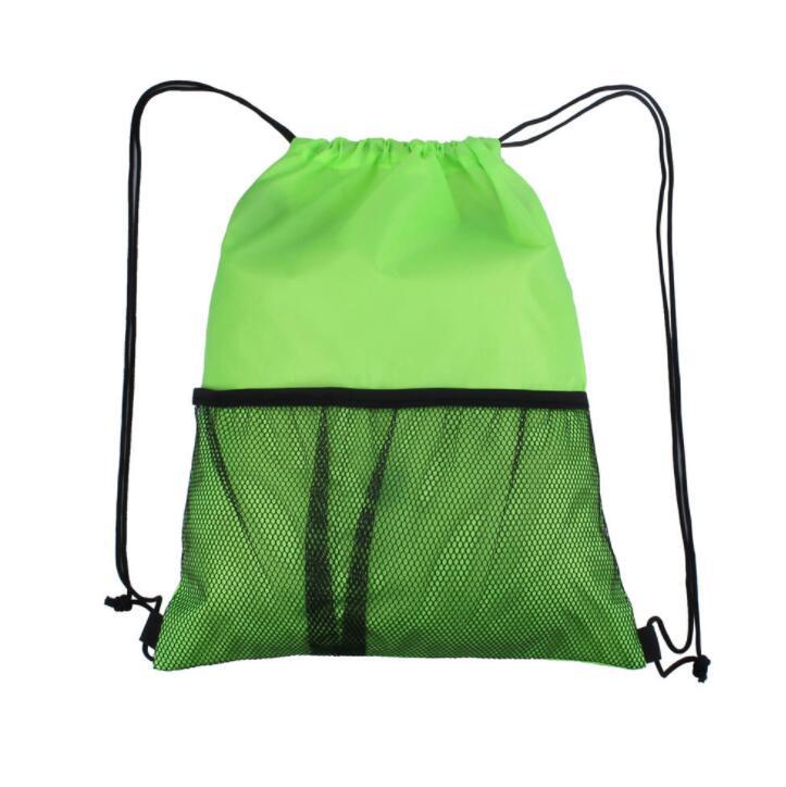 Wholesale Mesh Drawstring Sports Folding Outdoor Back Pack Bag