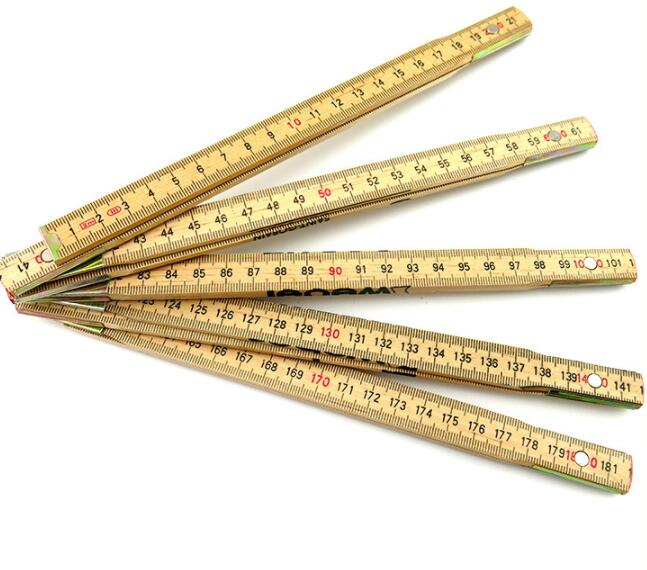 Custom Sweden Style Folding Wooden Ruler 2 Meter for Promotional Gifts