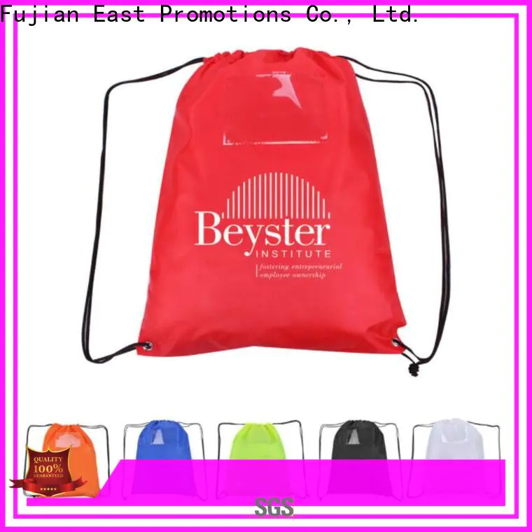 East Promotions practical waterproof drawstring bag suppliers for trip