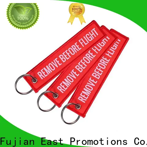 East Promotions custom embroidered keychain best manufacturer for gift
