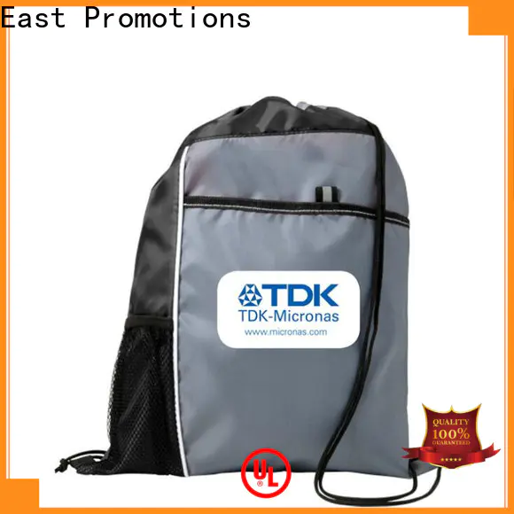 East Promotions low-cost nylon drawstring backpack supply bulk buy