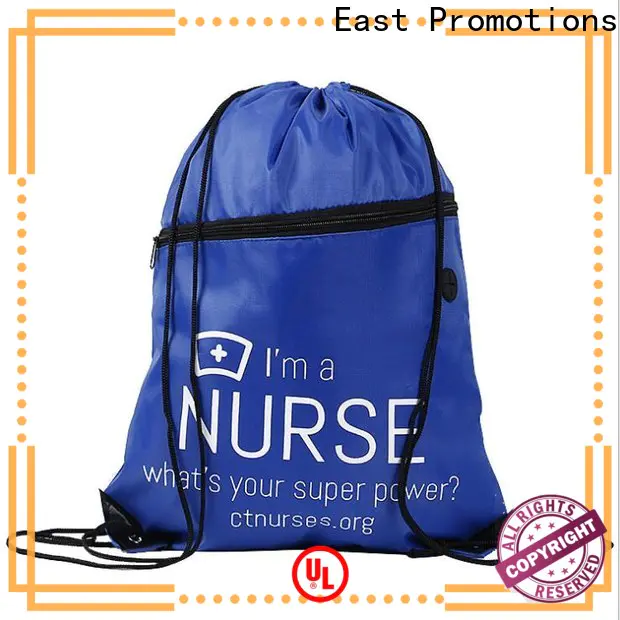 East Promotions low-cost custom drawstring bags with good price bulk production