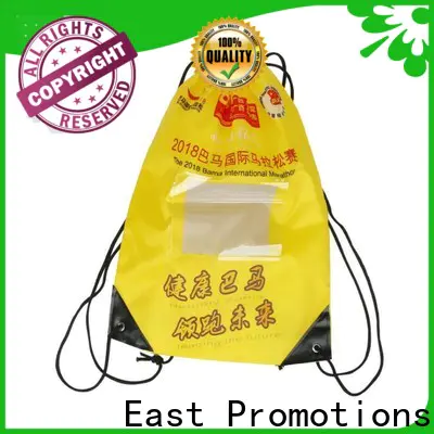 East Promotions cheap drawstring backpack with pockets company bulk production