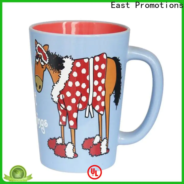 East Promotions bone china mugs from China bulk production