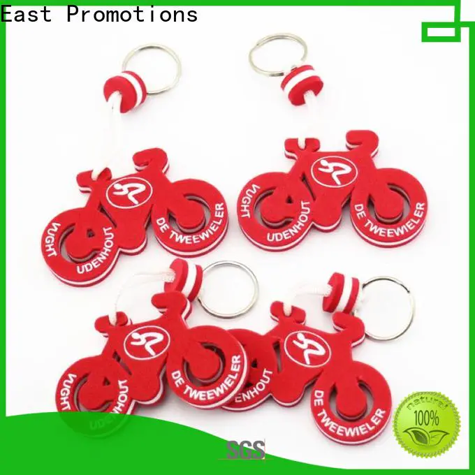 East Promotions cheap keychain logo printing from China for key