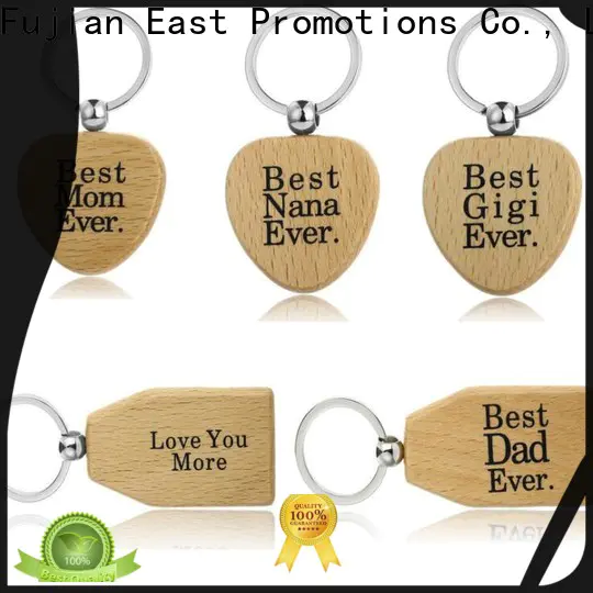 East Promotions blank wooden keyrings manufacturer bulk buy