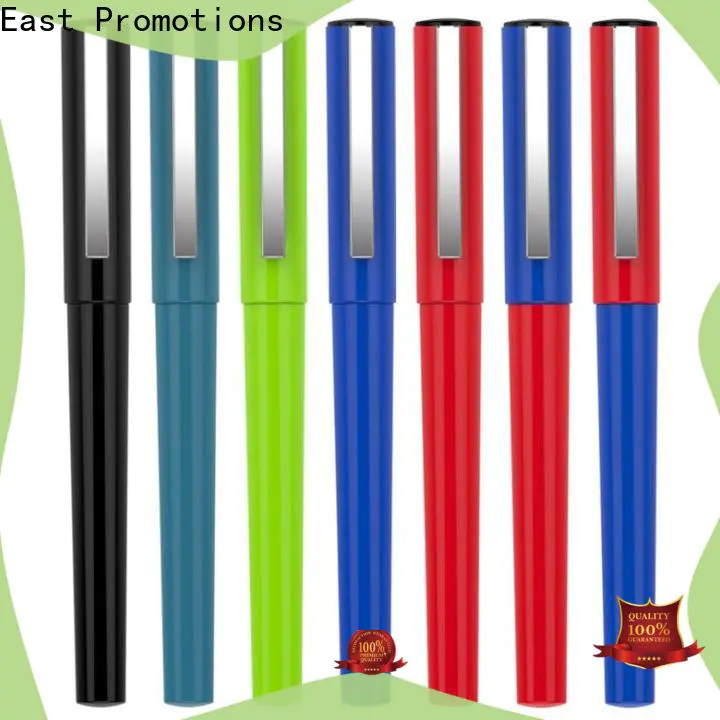 East Promotions plastic pens with logo manufacturer for office