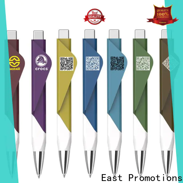 East Promotions plastic pens with logo best manufacturer for sale