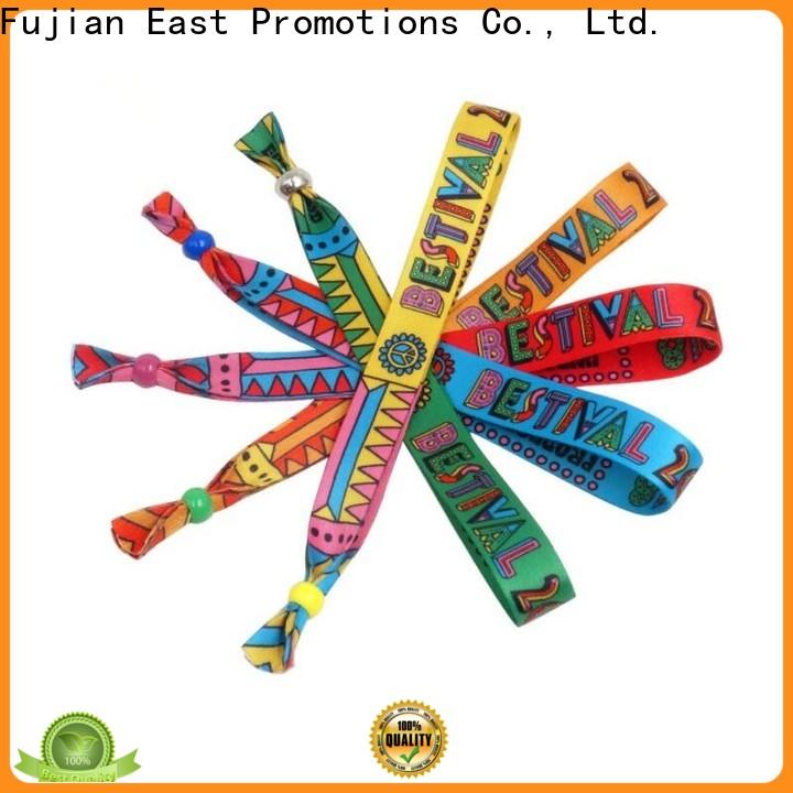 East Promotions fabric wristband design directly sale for party
