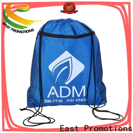 East Promotions latest plain drawstring bags from China for gym