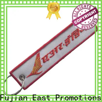 East Promotions factory price embroidered keychain company bulk production