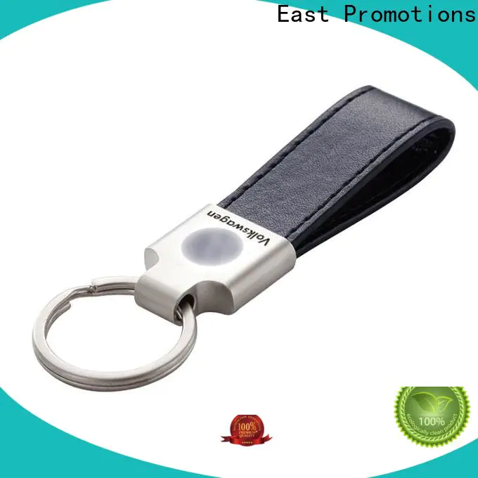 East Promotions promotional leather keyring manufacturer for corporate brand promotion