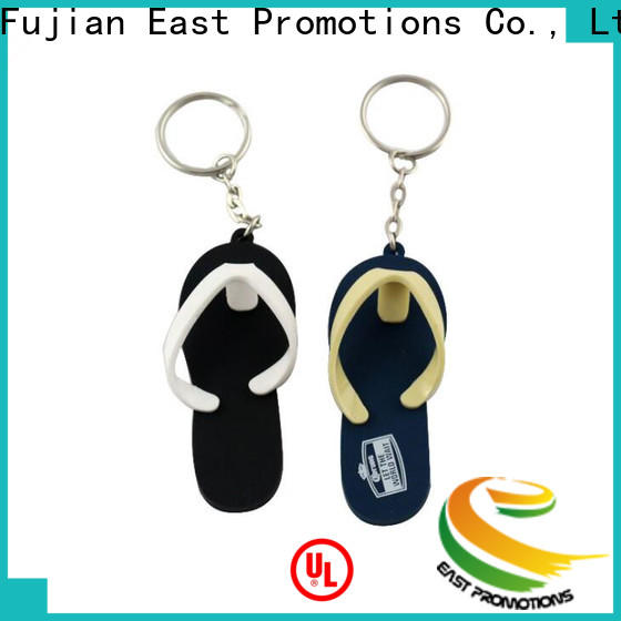 East Promotions custom made rubber keychains supply bulk buy