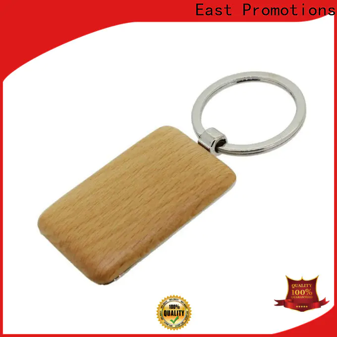 East Promotions practical wood carving keychain factory direct supply for key