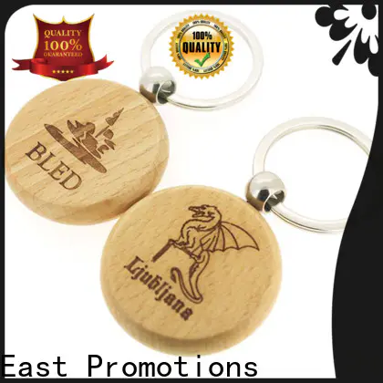 East Promotions plain wooden keyrings series bulk production