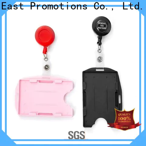 East Promotions practical lanyard badge reel combo suppliers bulk production