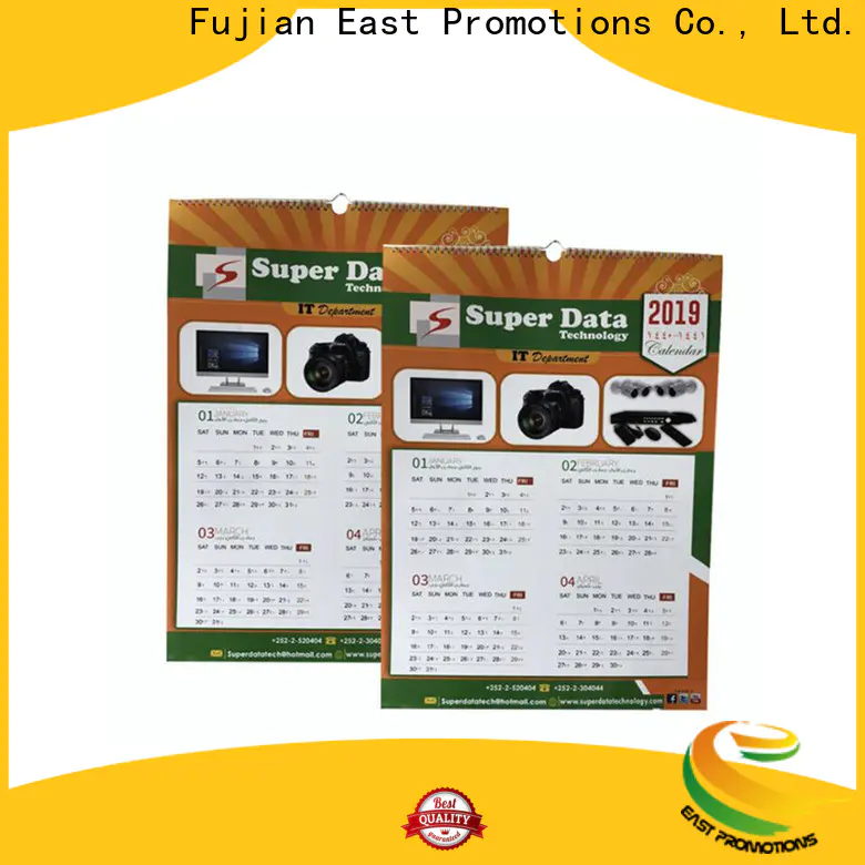 East Promotions professional promotional desk calendars factory direct supply for gift