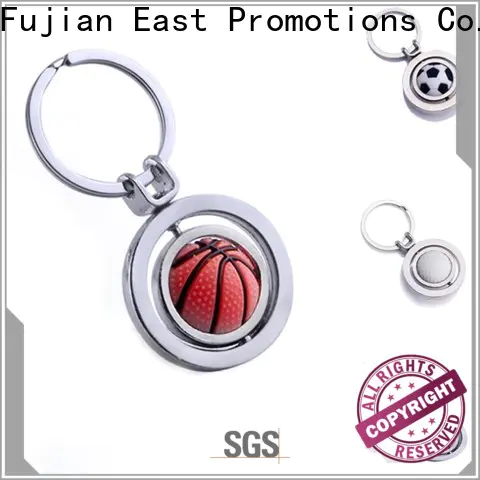 East Promotions popular custom shape metal keychains factory direct supply for gift