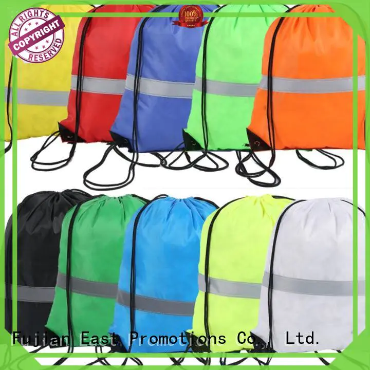 East Promotions drawstring bags with logo directly sale for trip