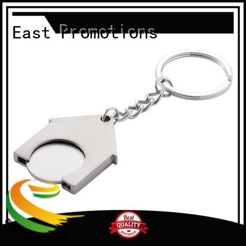 logo metal key ring disc for key East Promotions