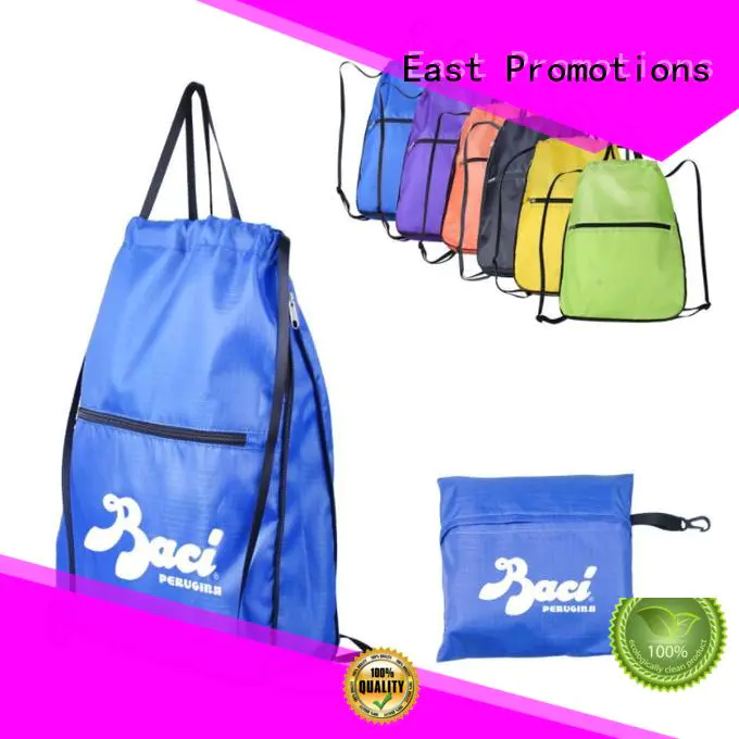 colorful non woven drawstring bag sports on sale for trip