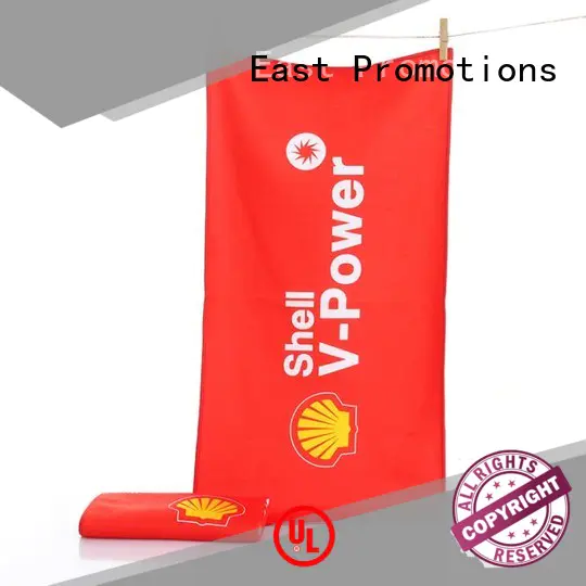 East Promotions personalized towels vendor for packing