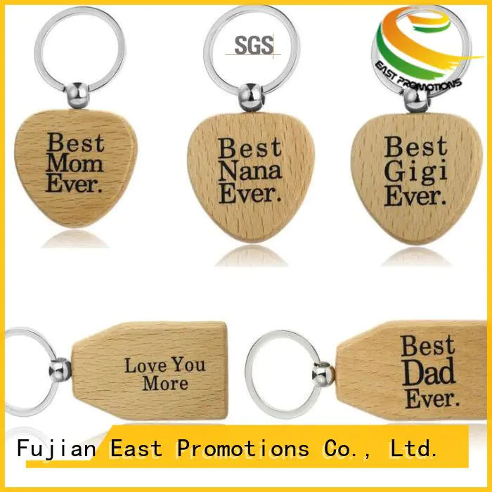 East Promotions plain wooden keyrings supplier bulk production