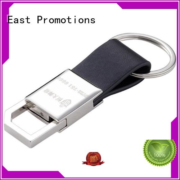 Customized Promotional Gifts Metal PU Leather Keychain