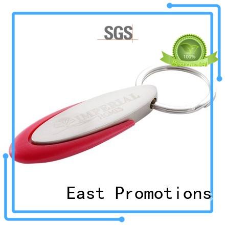 East Promotions nice custom shape metal keychains chain for key
